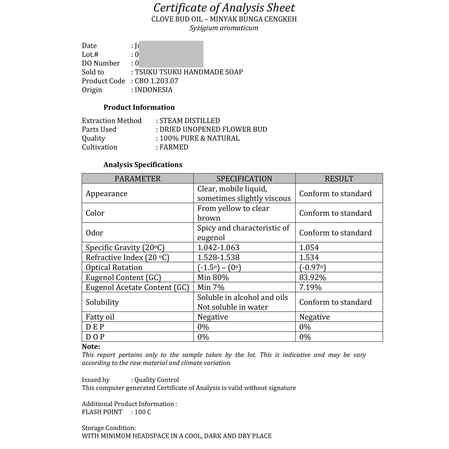 精油クローブ・バッド Clove Bud/エッセンシャルオイル 5ml/インドネシアの希少な精油