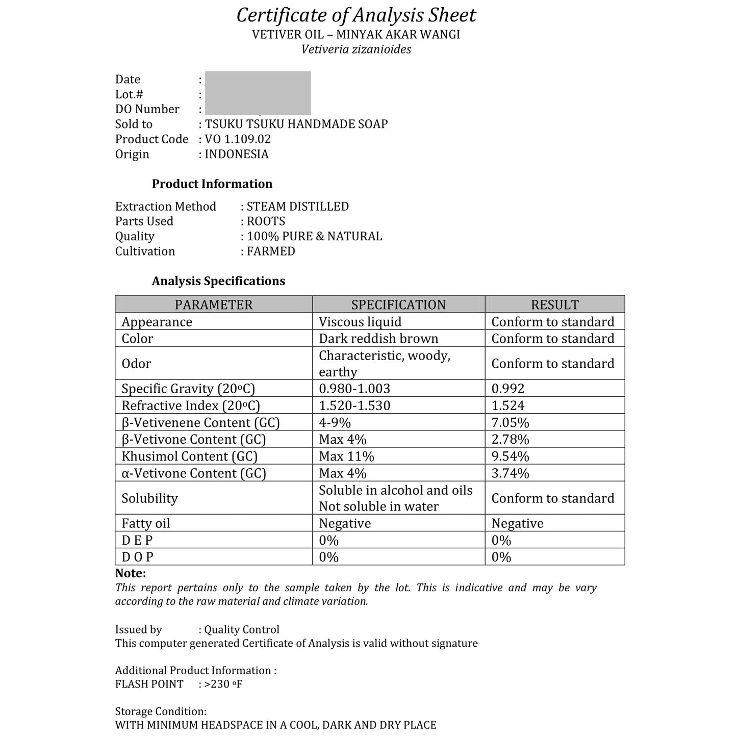 精油ベチバー Vetiver/エッセンシャルオイル 5ml/インドネシアの希少な精油