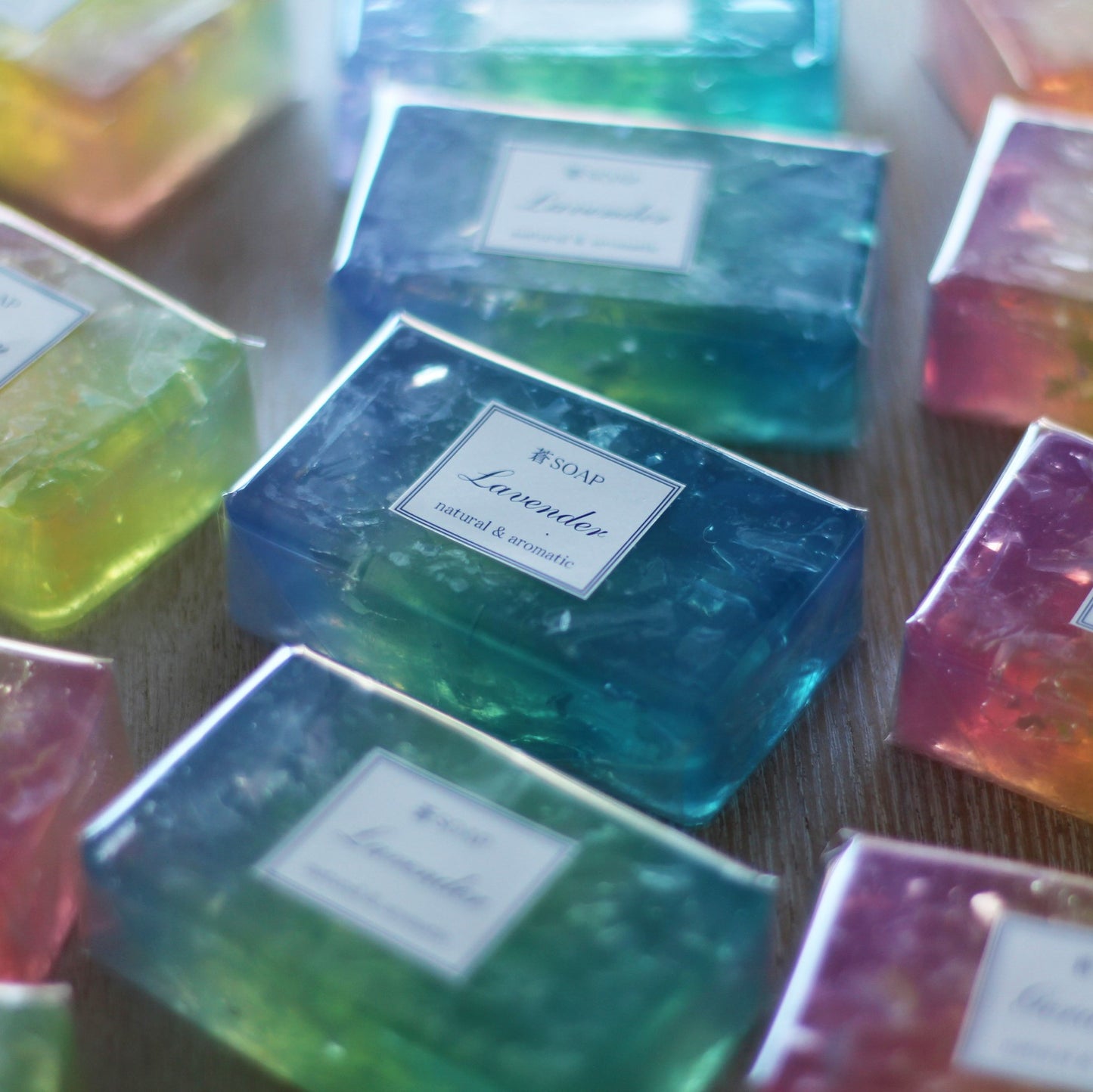 蒼SOAP(化粧石鹸)ラベンダー、ゼラニウム、オレンジの3種類