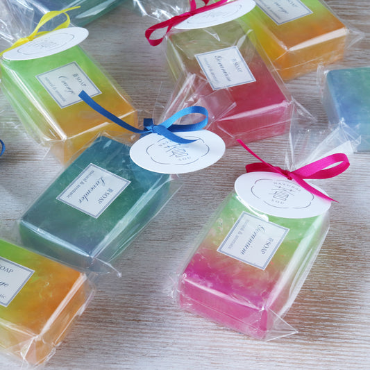 蒼SOAP(化粧石鹸)ラベンダー、ゼラニウム、オレンジの3種類