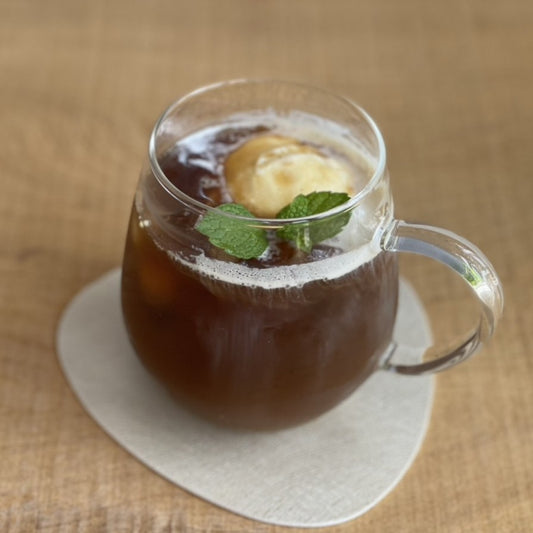 コーヒーフロート Iced Black Coffee with Ice Cream