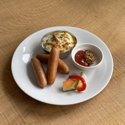 手作りミニグラタン＆ソーセージ Gratin & Sausage Plate