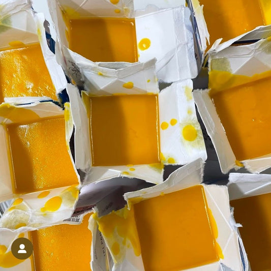 廃油石鹸作り  -Mini Trial-  Wasted Oil Soap Making-