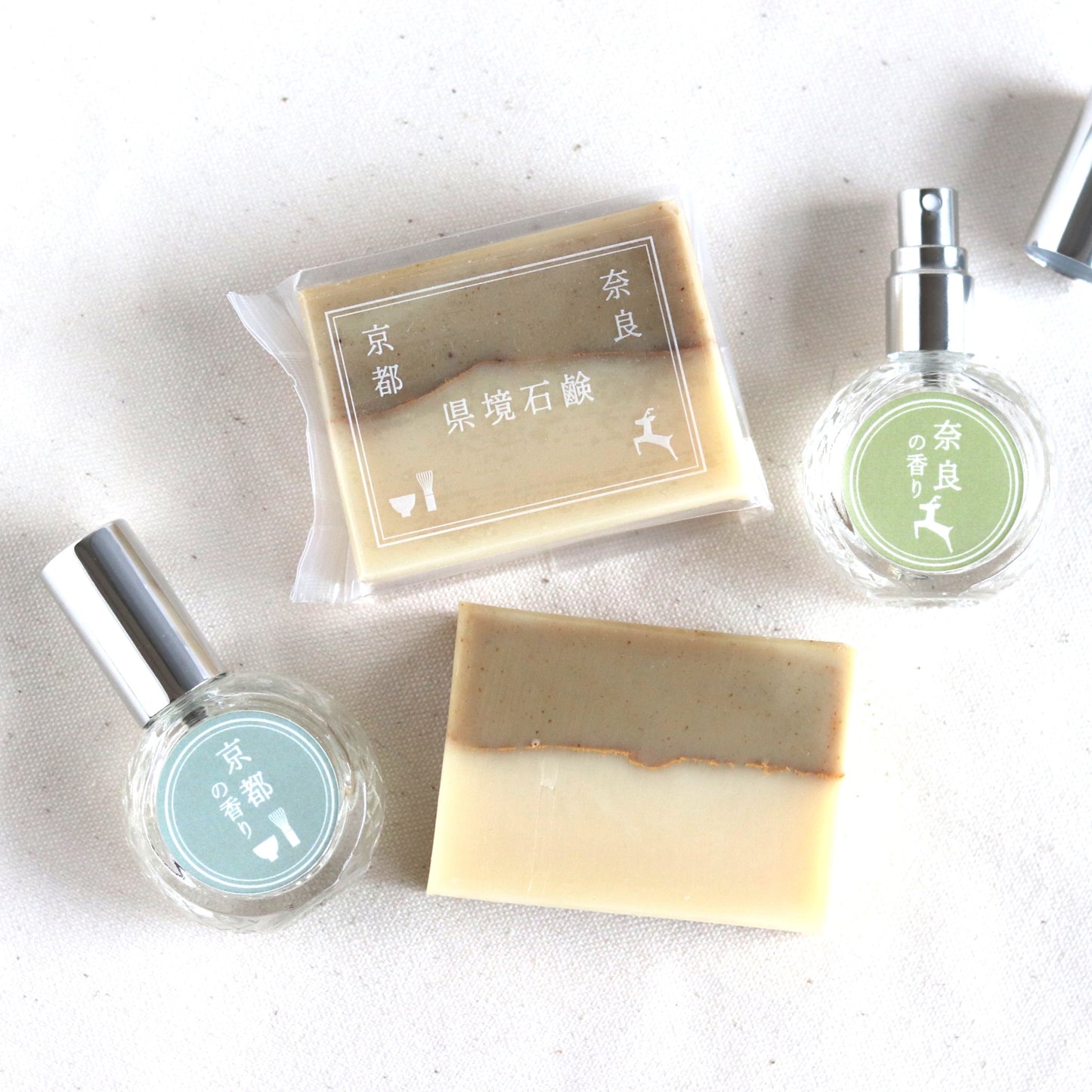 県境石鹸シリーズ Kyoto–Nara Borderline Soap, Fragrance of Kyoto & Nara