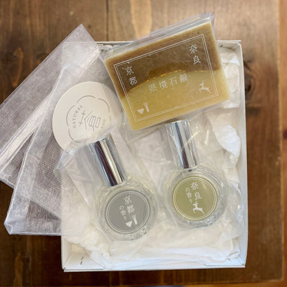 県境石鹸シリーズ Kyoto–Nara Borderline Soap, Fragrance of Kyoto & Nara