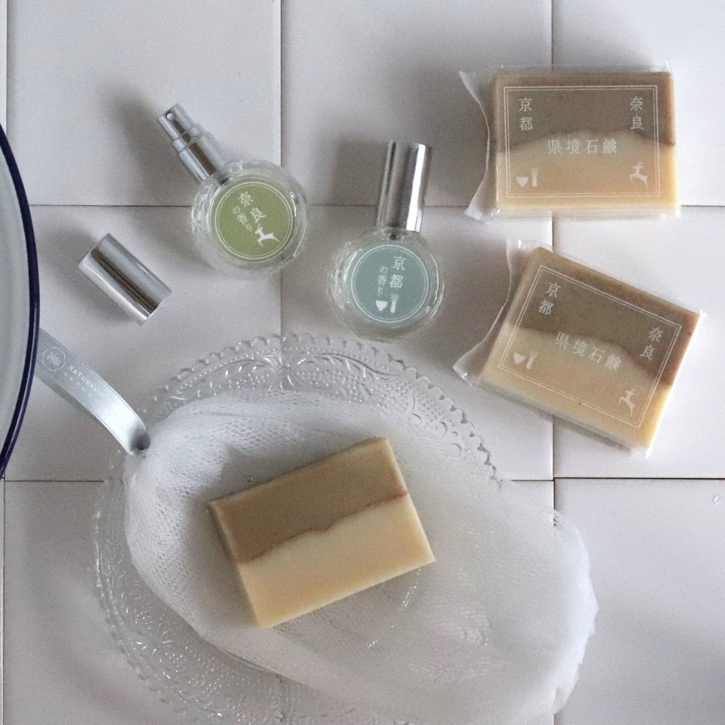 県境石鹸シリーズ Kyoto–Nara Borderline Soap, Fragrance of Kyoto & Nara